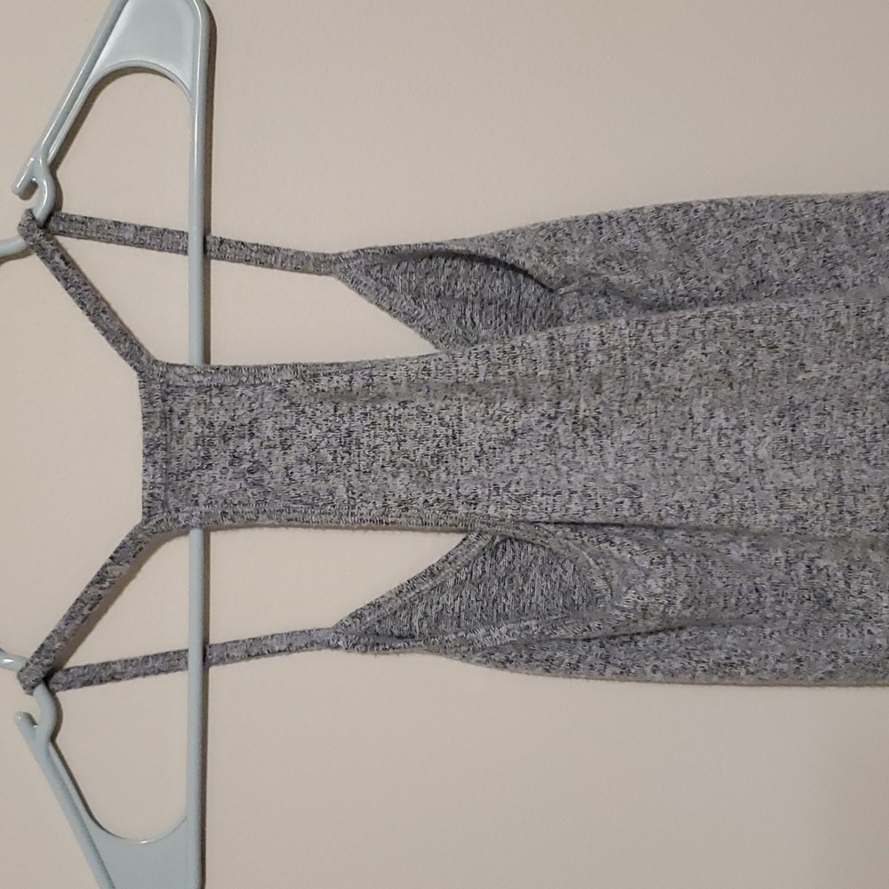 Express One Eleven black and gray razor back crop top - Picture 4 of 5